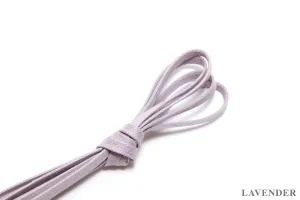 75cm Flat Waxed Dress Shoe Laces - Lavender