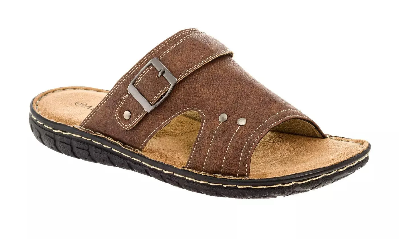 Adolfo Men's Jeremy Buckle Slide Sandal