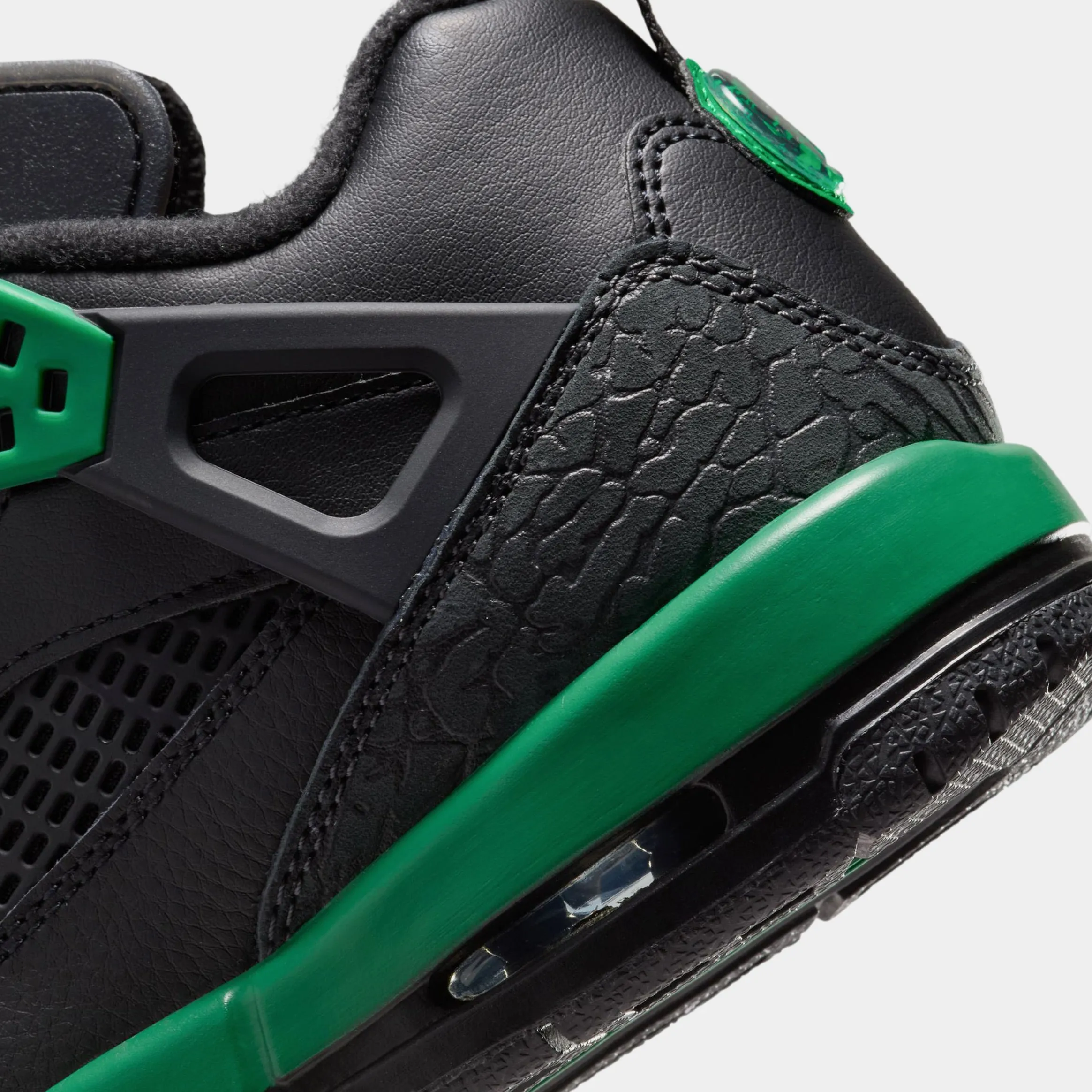 Air Jordan Spizike Low Grade School Basketball Shoes (Black/Pine Green)