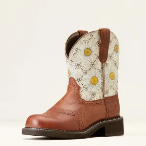 Ariat Fatbaby Ladies Heritage Farrah Autumn Leaf Daisy Logo Print