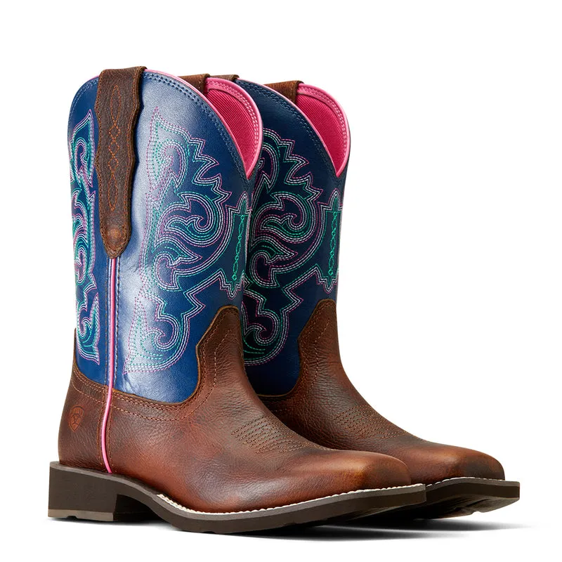 'Ariat' Women's 9" Delilah Stretchfit Square Toe - Dark Cottage / Ole Blue