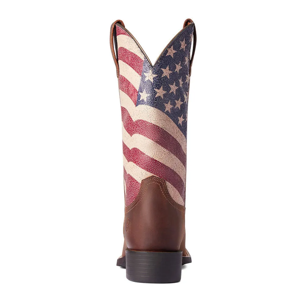 Ariat Women's Round Up Patriot Western Boot