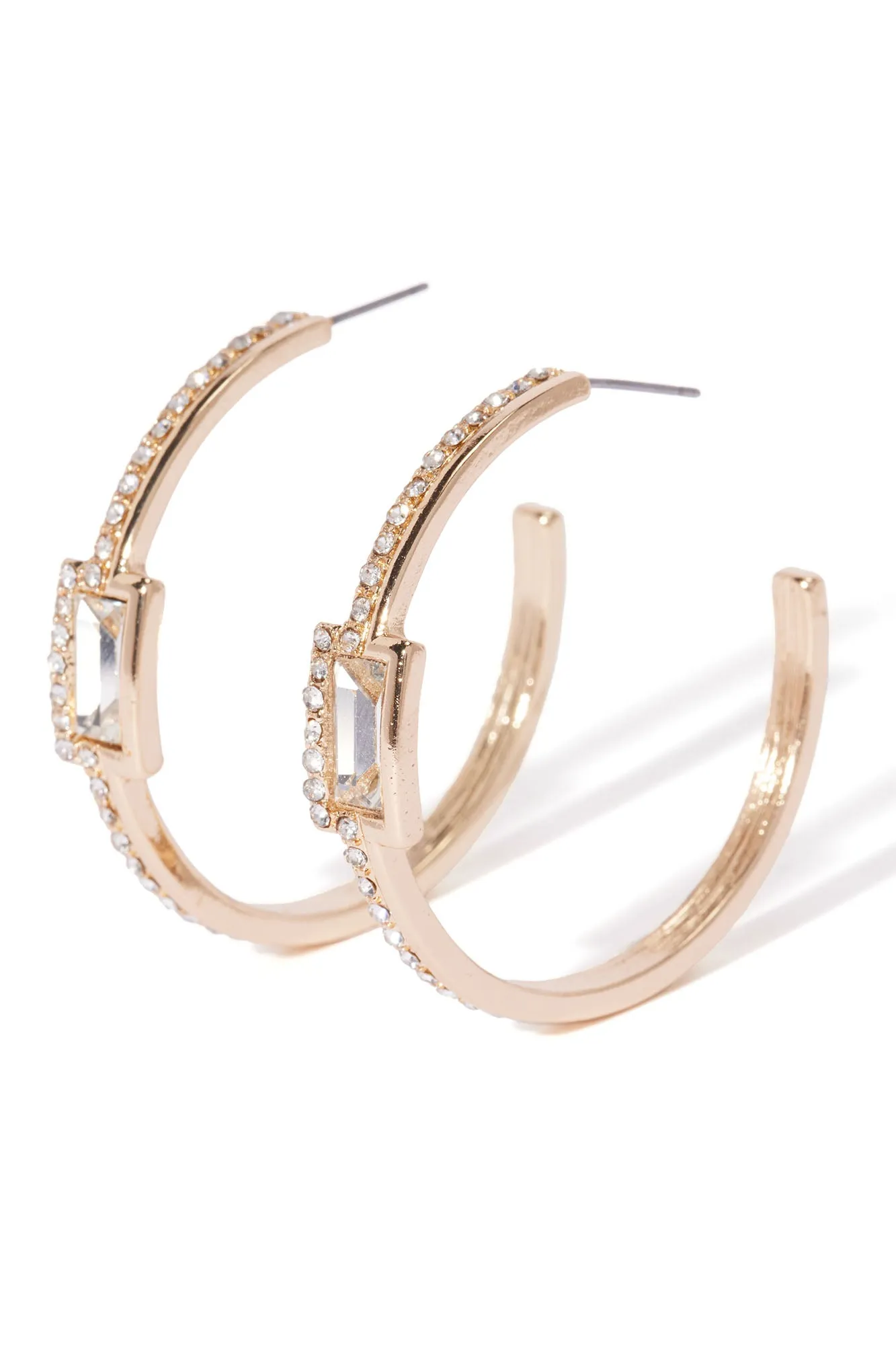 Babe Alert Hoop Earrings - Gold