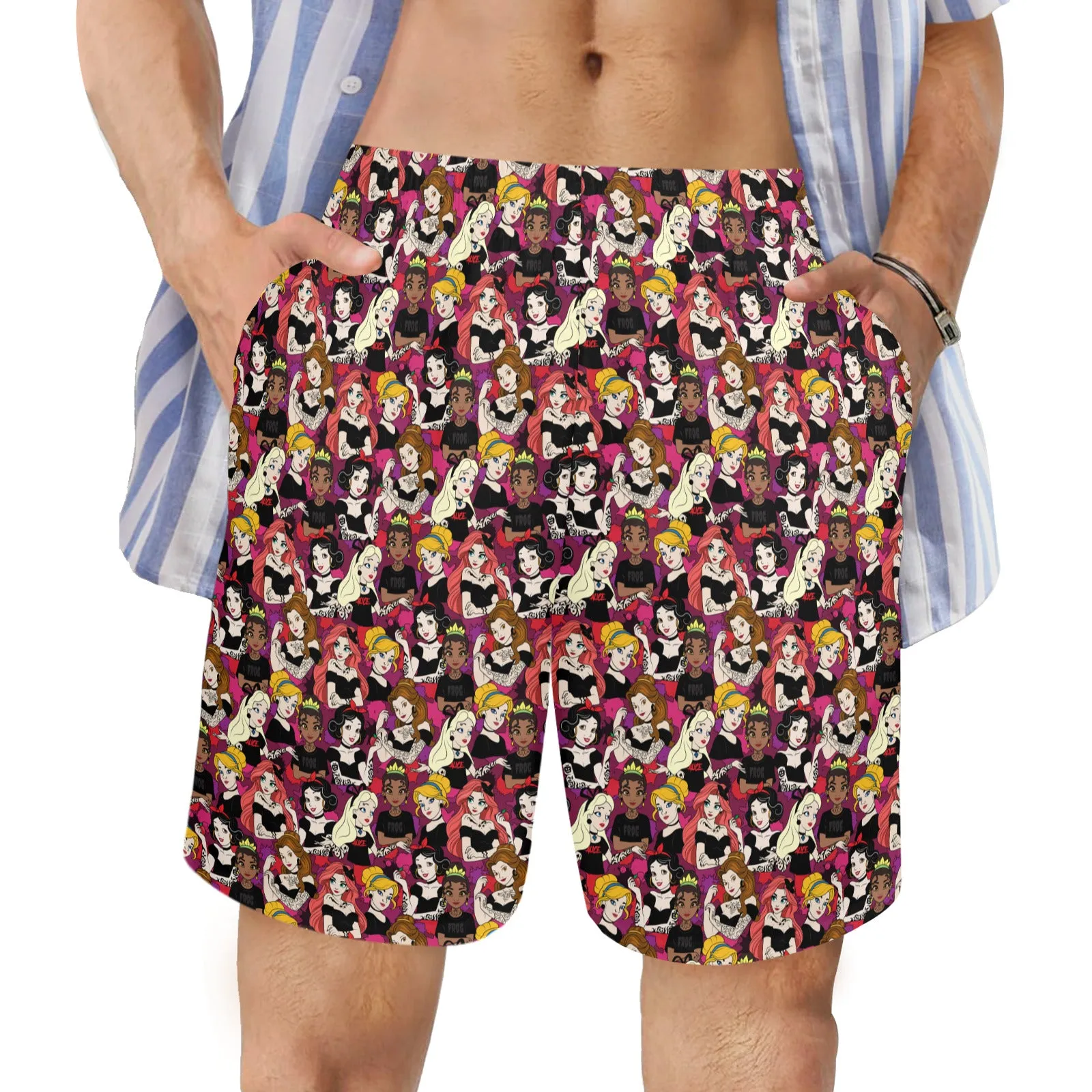 Bad Girls Men's Swim Trunks Swimsuit