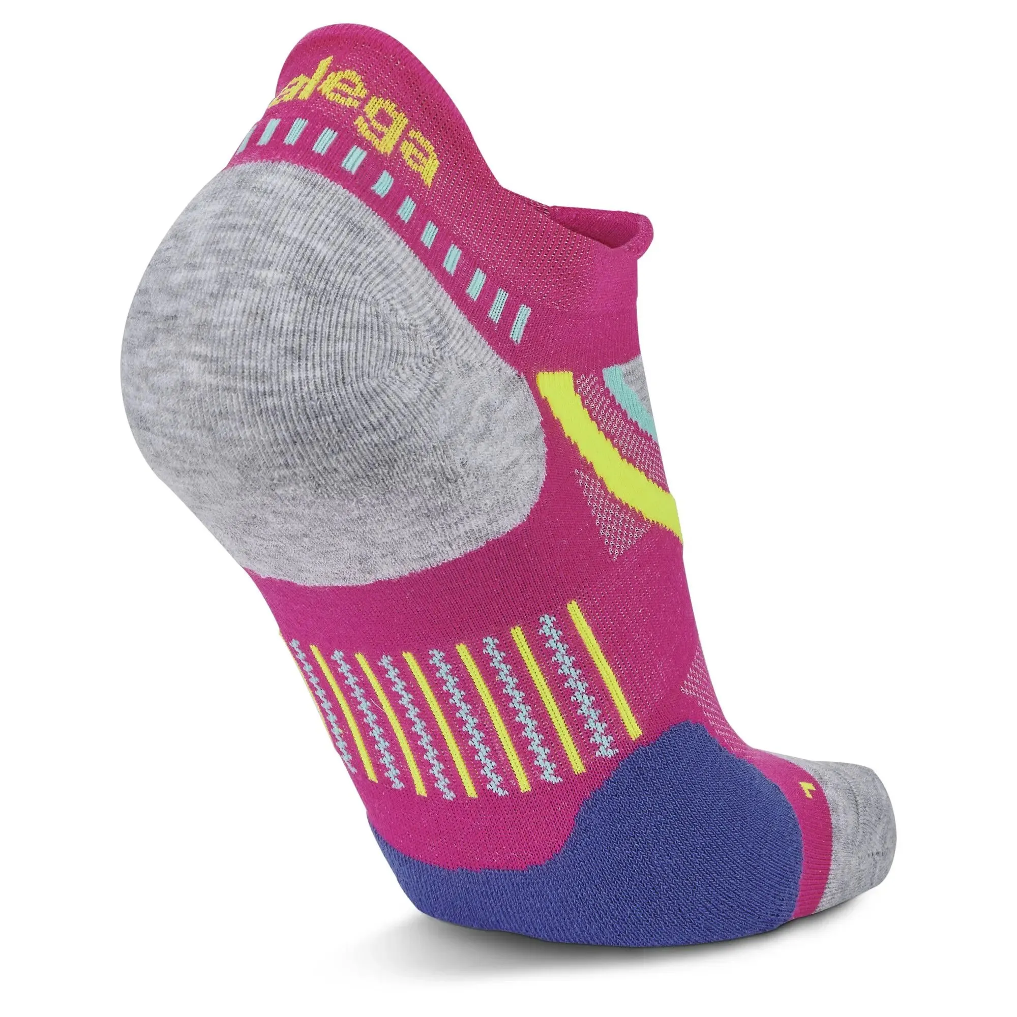 Balega UltraGlide No Show Tab Electric Pink Socks