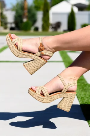 Bon Voyage Rope Woven Heel Shoes - 10/14