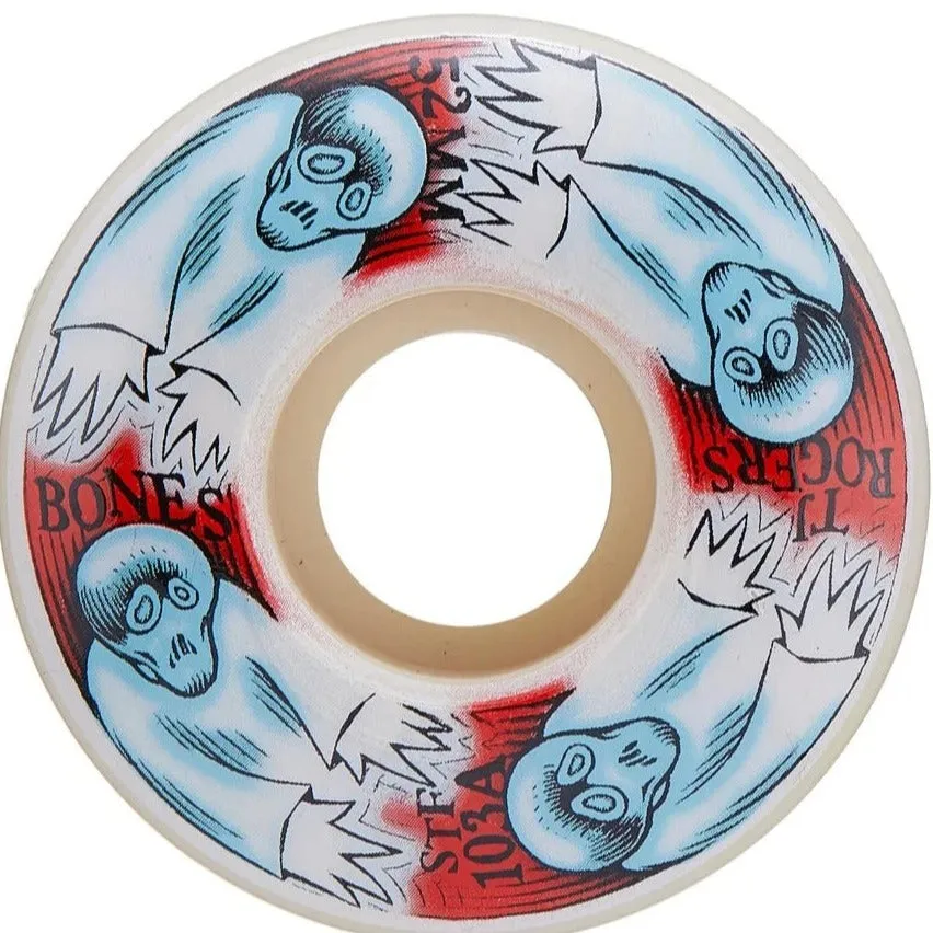 BONES WHEELS STF TJ ROJERS WHIRLING SPECTERS V3 SLIMS 103A (52MM/54MM)