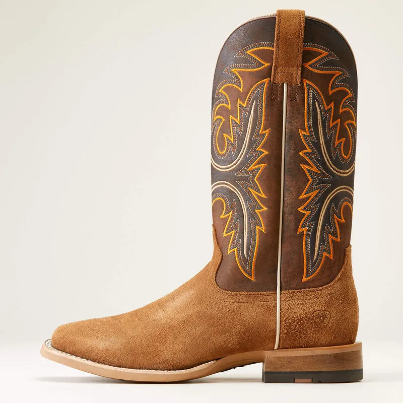 Brushrider Western Boot - Suntan Roughout