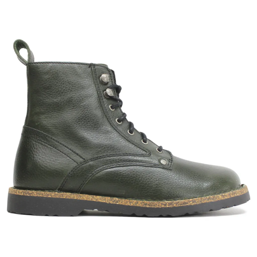 Bryson Natural Grained Leather Unisex Ankle Boots