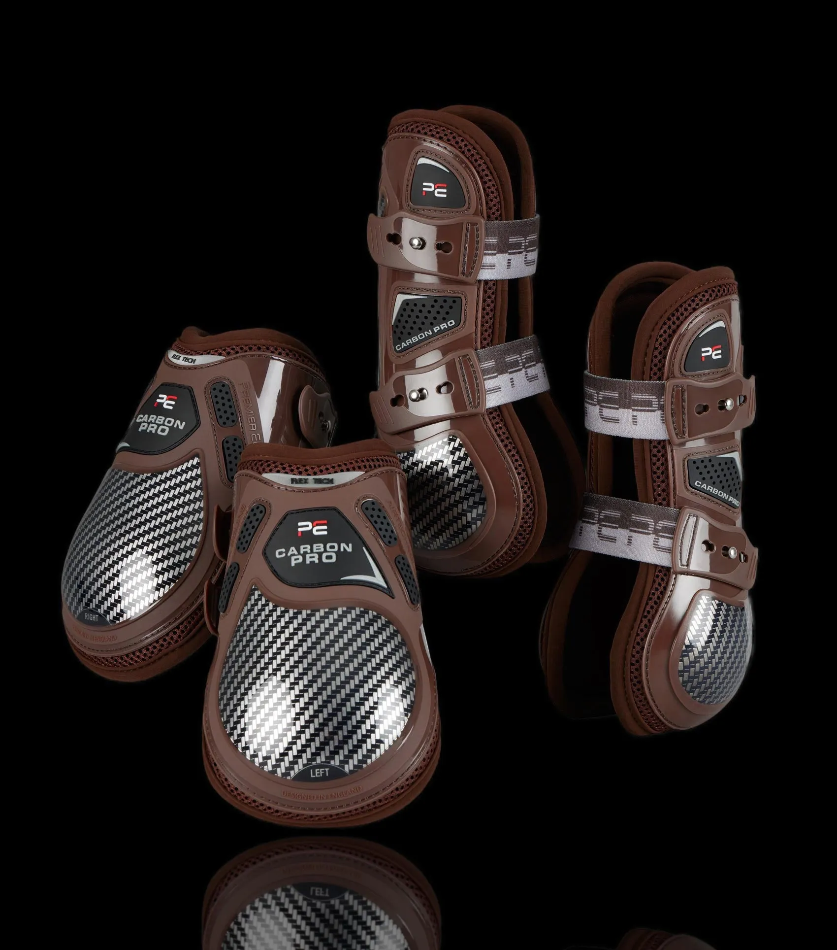 Carbon Pro Fetlock Boots Brown