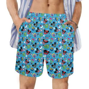 Character Donuts Men's Swim Trunks Swimsuit