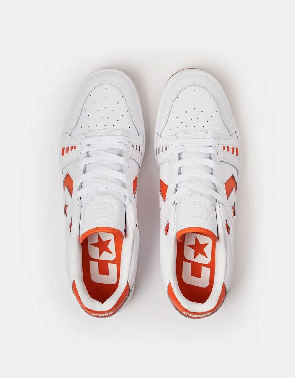 Converse AS-1 Pro Skate Shoes - White/Orange/White