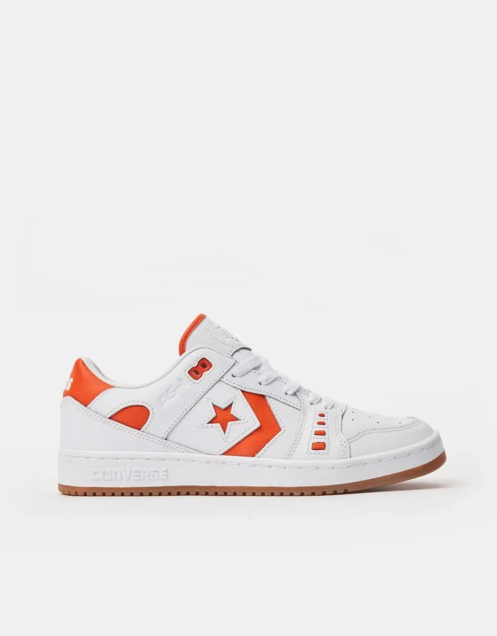 Converse AS-1 Pro Skate Shoes - White/Orange/White