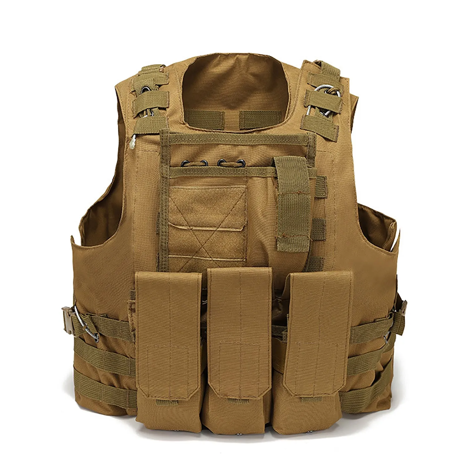 Crocox Tactical Military Vest Airsoft Molle Gear Outdoor Training Adjustable