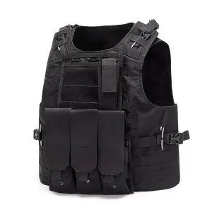 Crocox Tactical Military Vest Airsoft Molle Gear Outdoor Training Adjustable