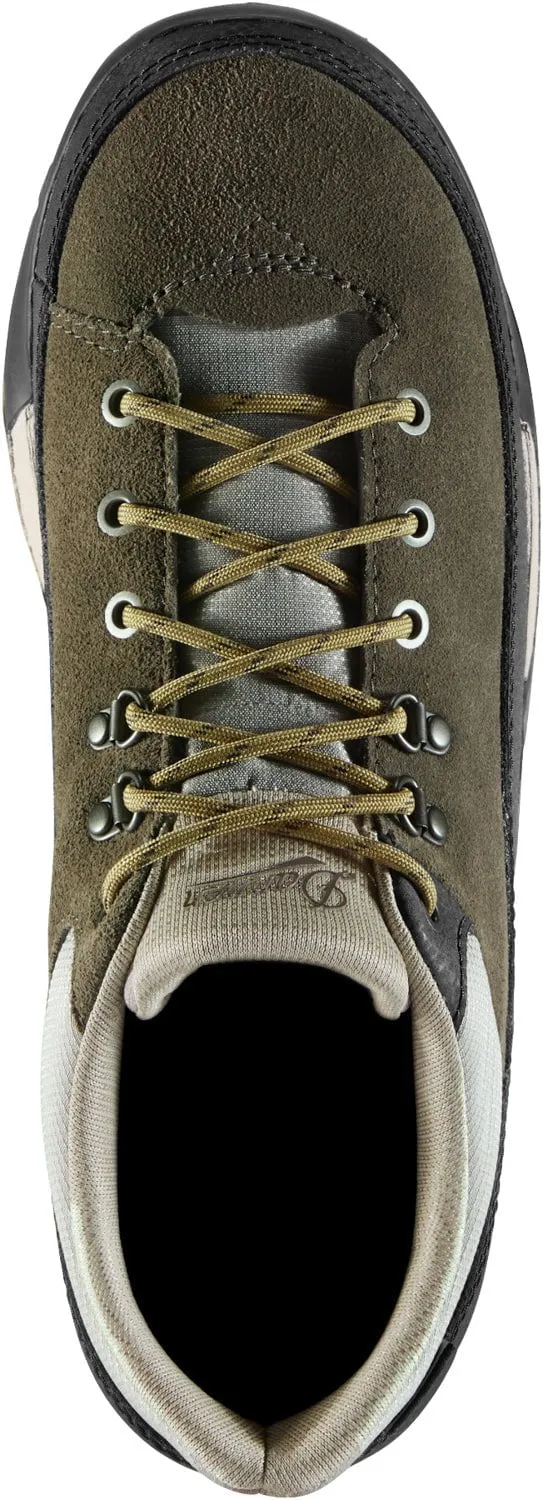 Danner Mens Panorama Low 4in Black Olive Suede Hiking Shoes