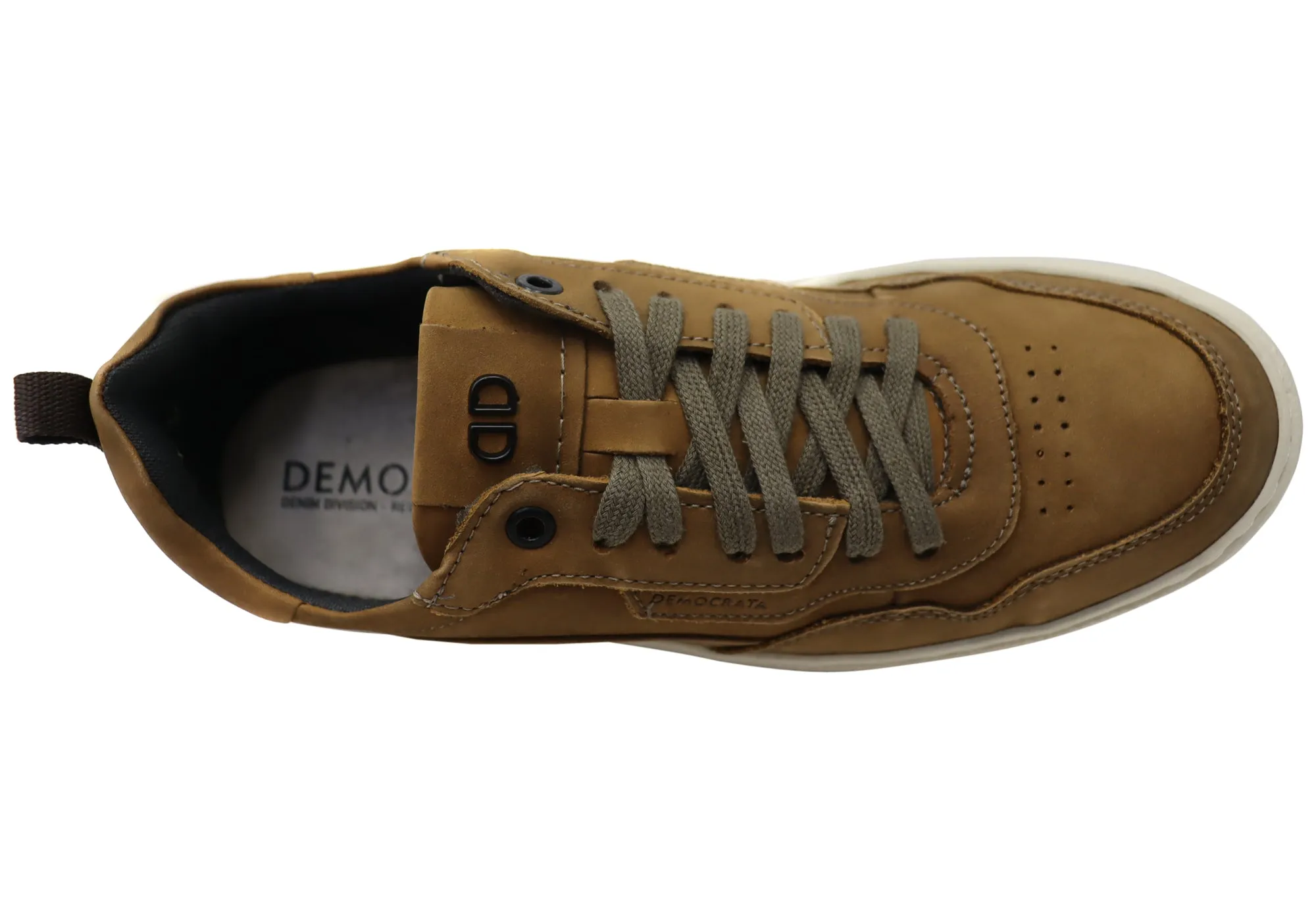 Democrata Bail Mens Comfortable Leather Casual Shoes Made In Brazil