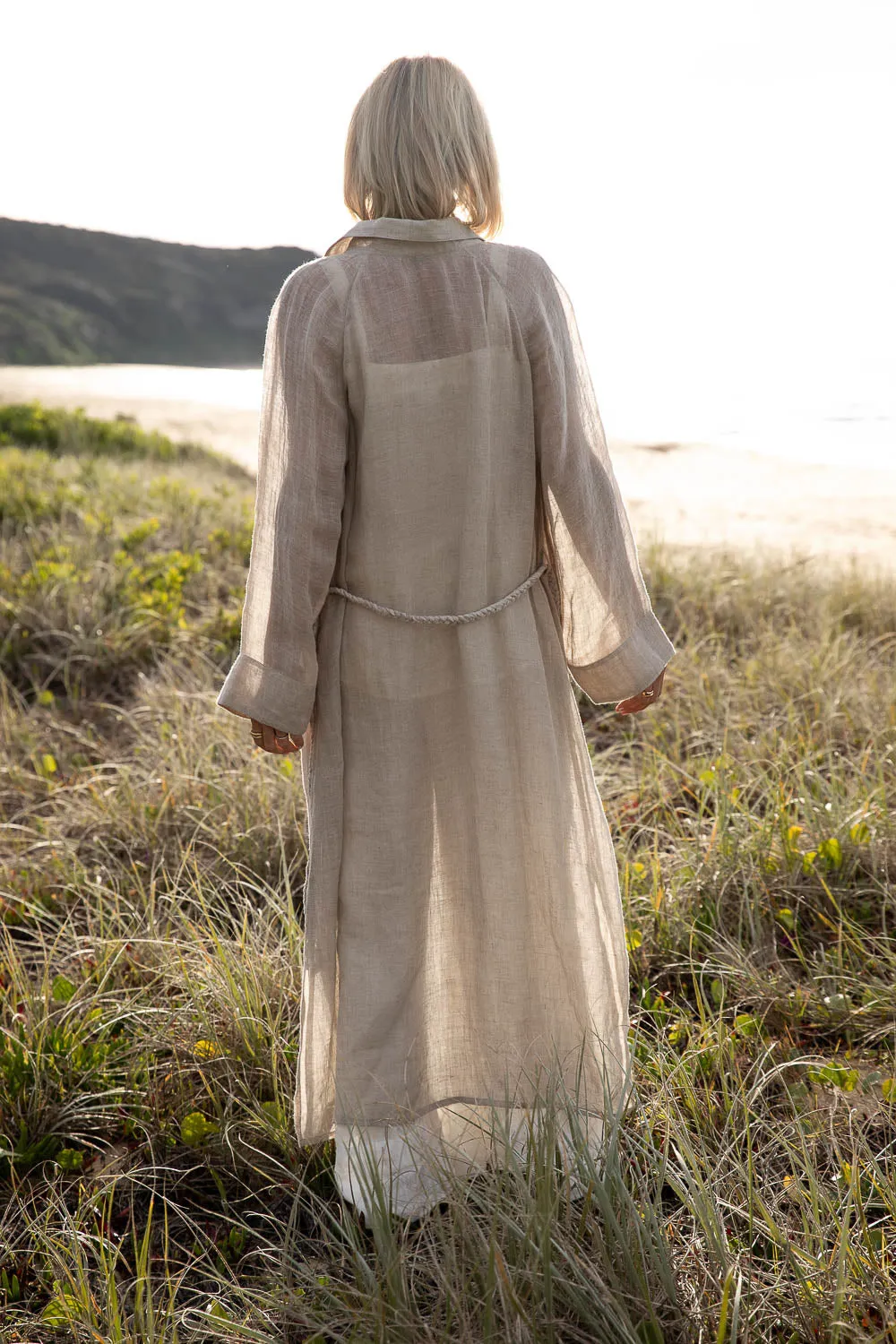 Desert Linen Duster - Natural