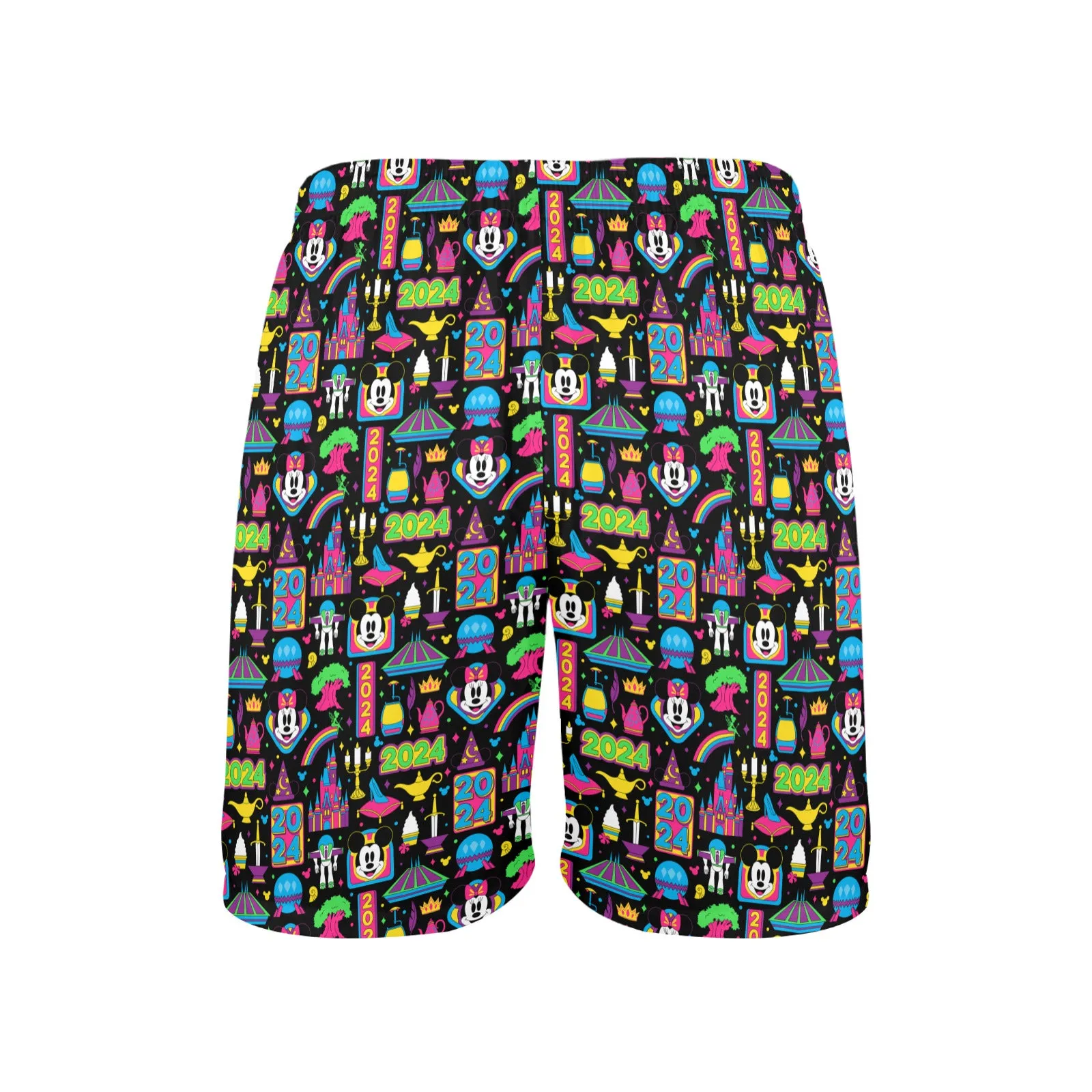 Disney 2024 Dark Men's Swim Trunks Swimsuit