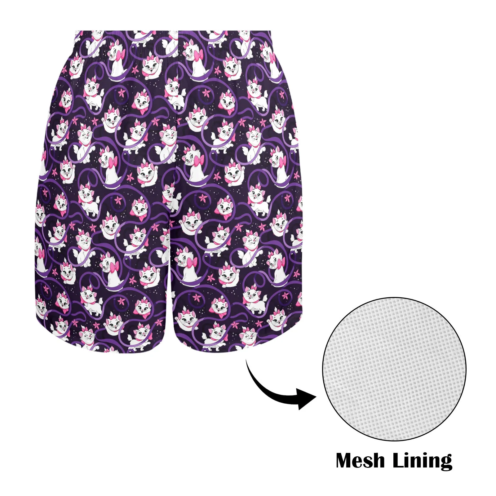 Disney Aristocats Marie Because I'm A Lady Men's Swim Trunks Swimsuit