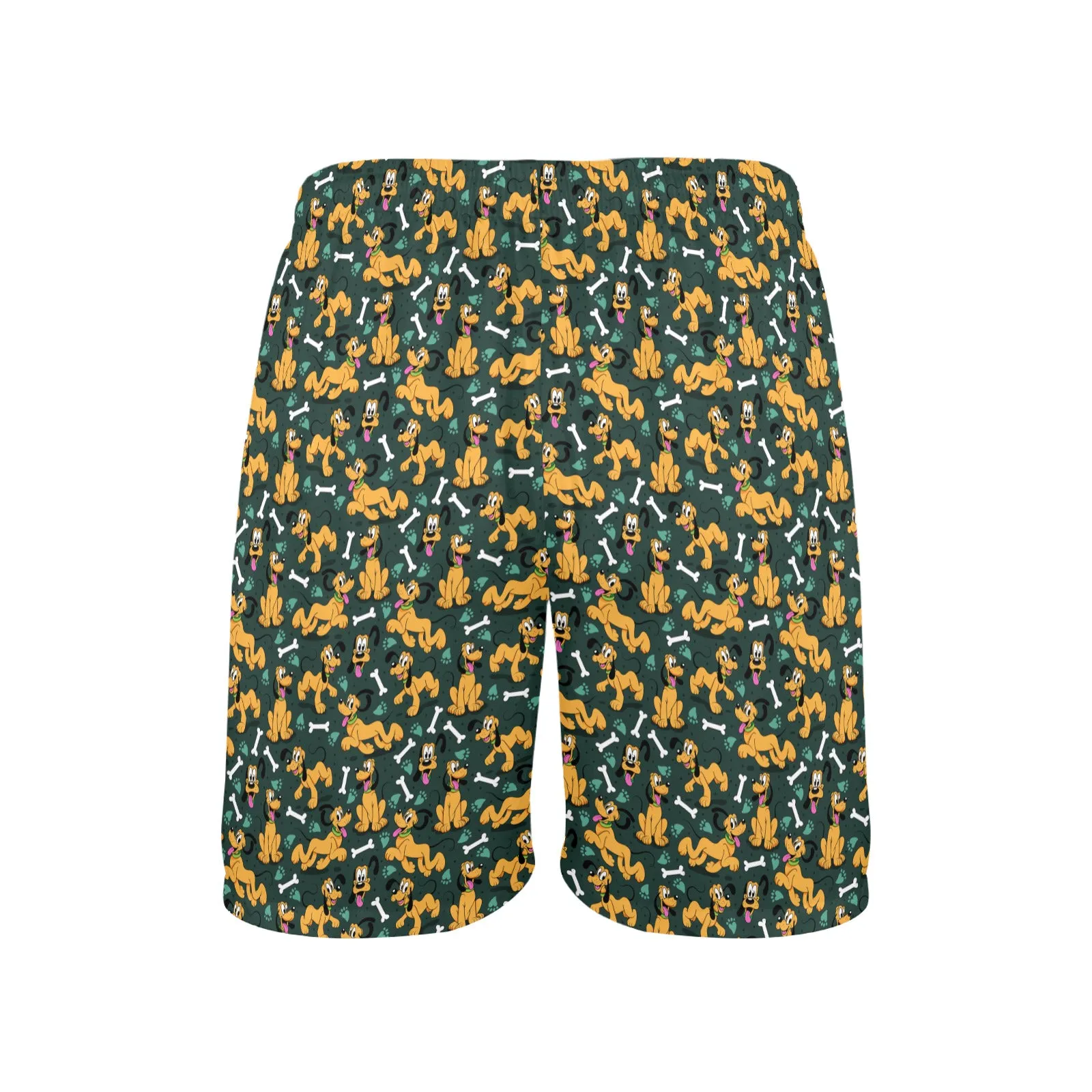 Disney Pluto Life Is Better With A Dog Men's Swim Trunks Swimsuit