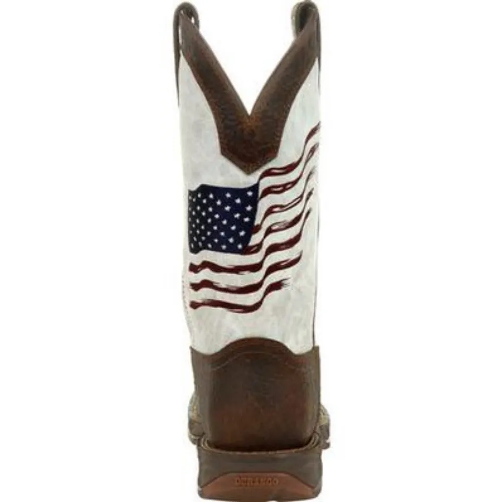 Durango Men's Distressed Flag Embroidery Western Boots DDB0312