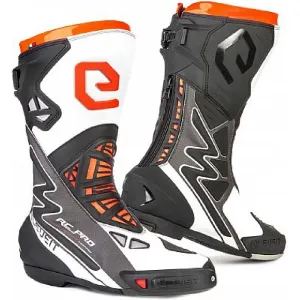 Eleveit Motorcycle Boots RC Pro Microfibre White / Black UK10 EU45