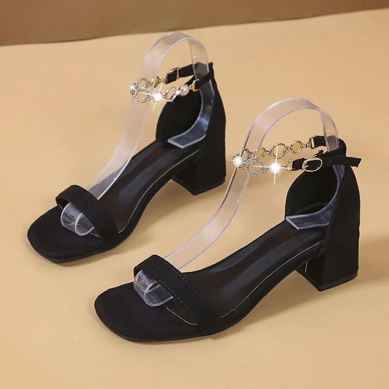 Exquisite Open Toe Stiletto High Heels