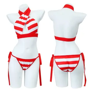 Fate Grand Order Nero Claudius Caster Swimsuit Bikini Cosplay Costume