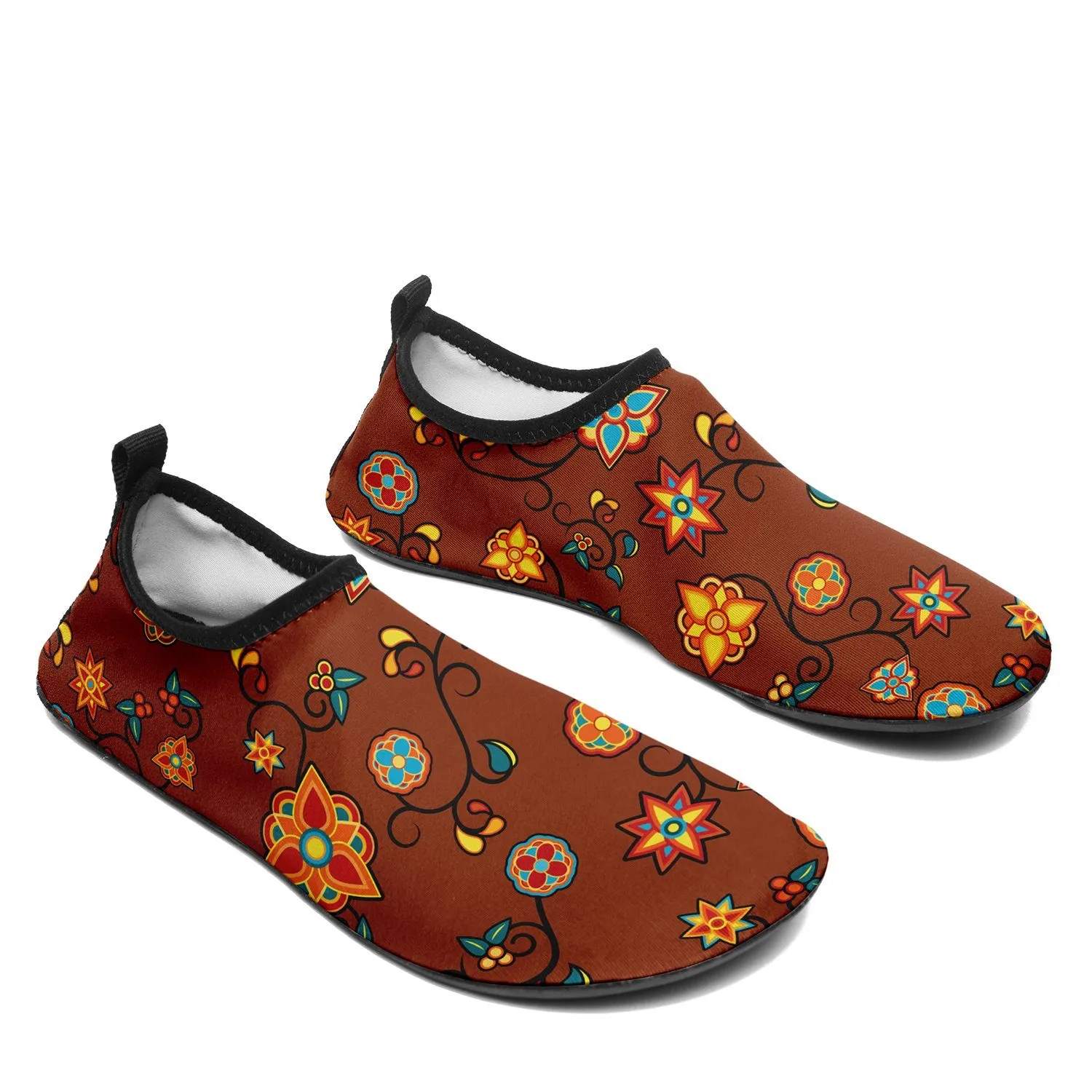 Fire Bloom Shade Kid's Sockamoccs Slip On Shoes