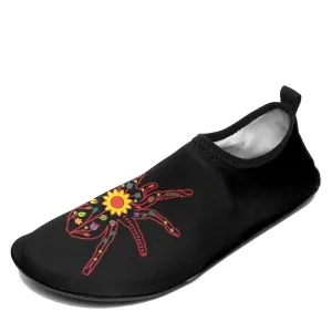 Floral Spider Sockamoccs Kid's Sockamoccs Slip On Shoes