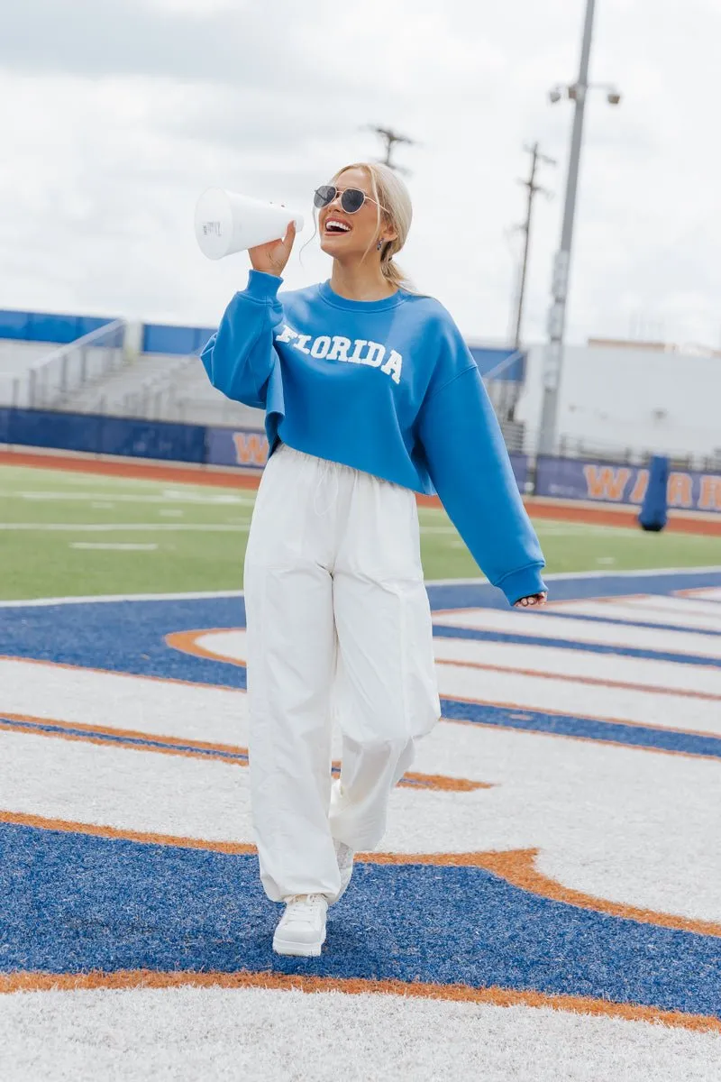 Florida Blue Cropped Sweatshirt - FINAL SALE