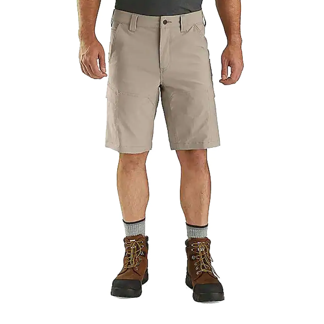 FORCE RELAXED FIT LIGHTWEIGHT RIPSTOP CARGO WORK SHORTS TAN