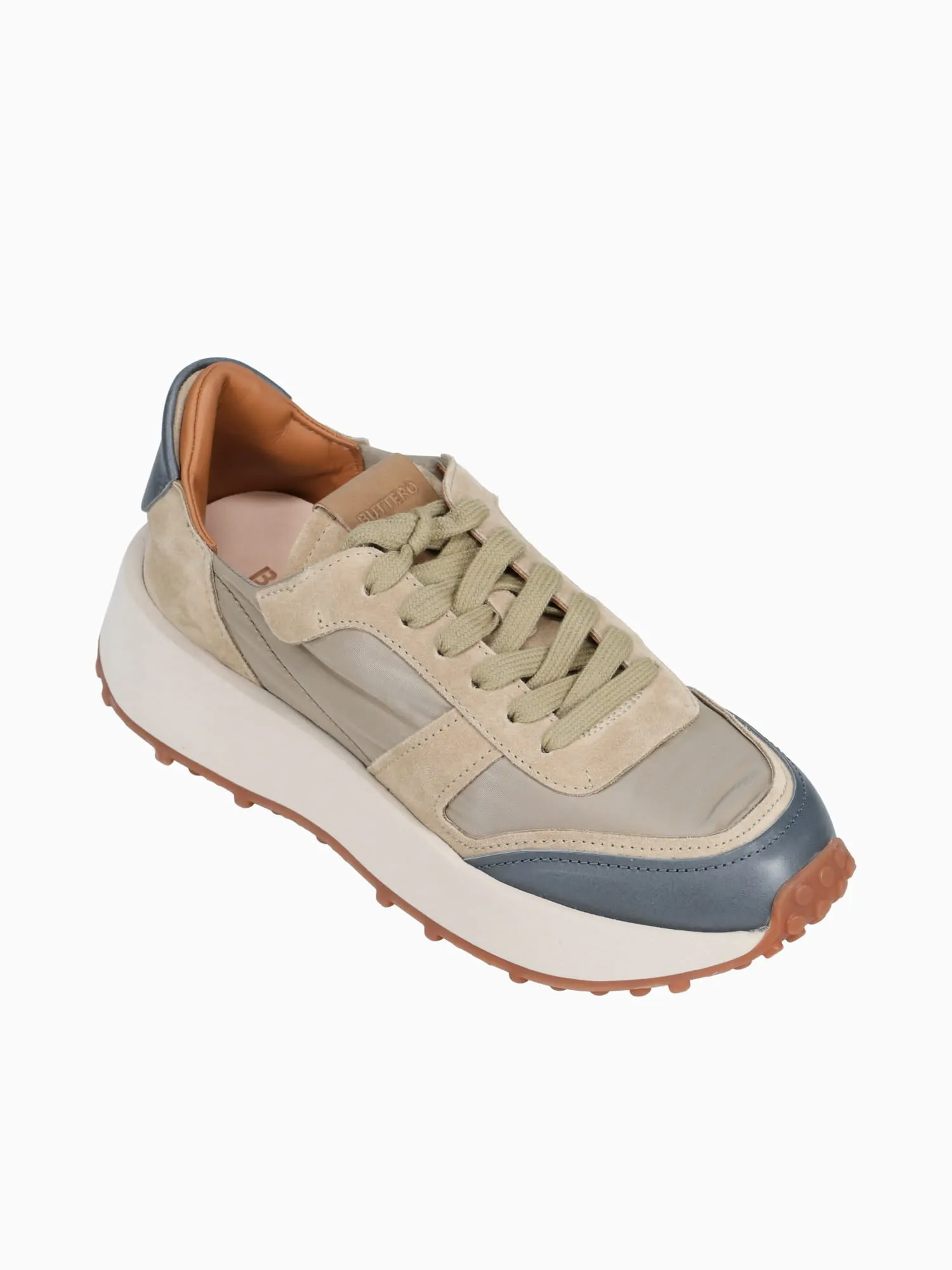 Futurba Beige Blue nylon Leather