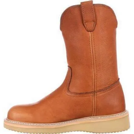 Georgia Men's Wedge Wellington Work Boot - Brown - G5153