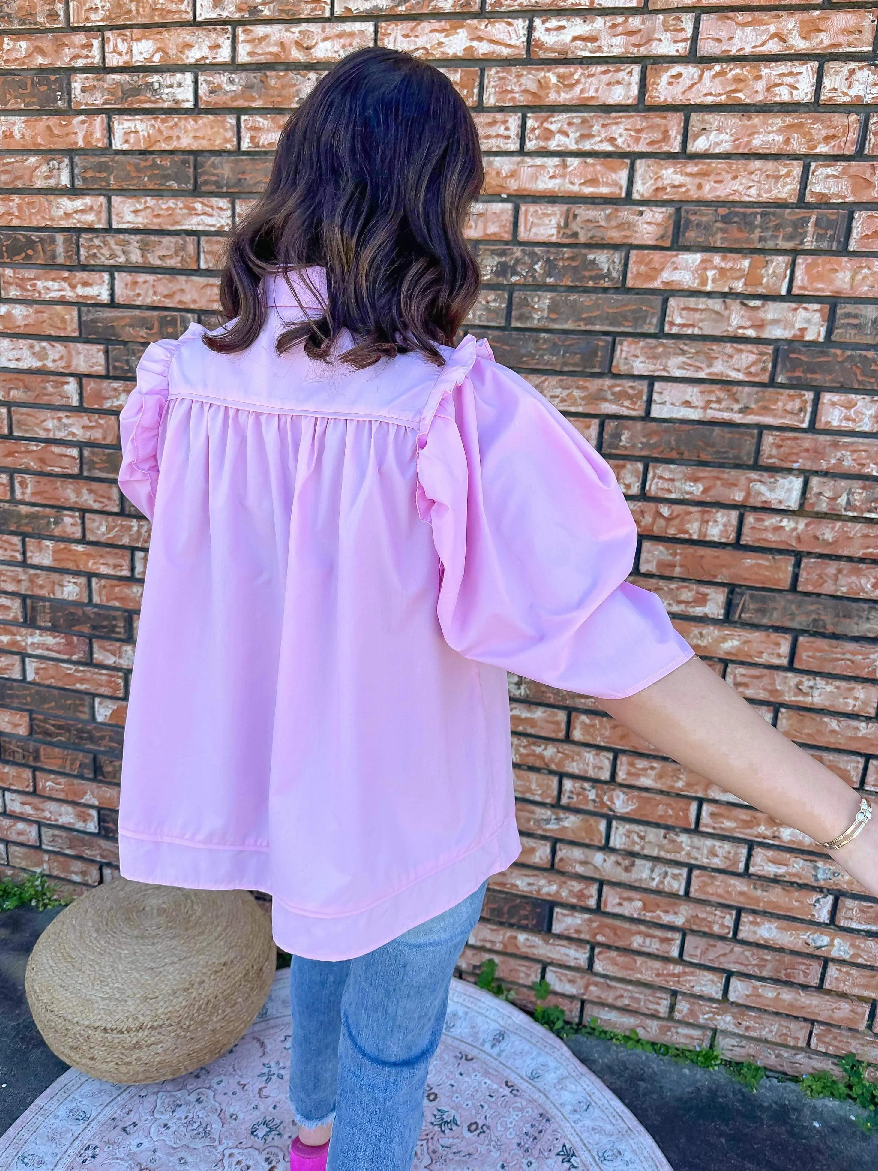 Graceful Beauty Top Baby Pink