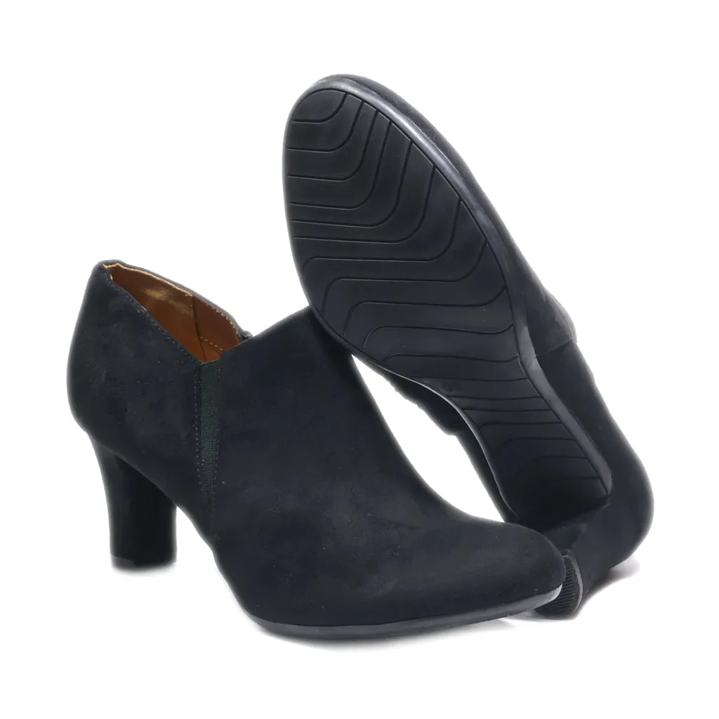 Graceland High-Heel Shoes Fabric Black Colour For Women