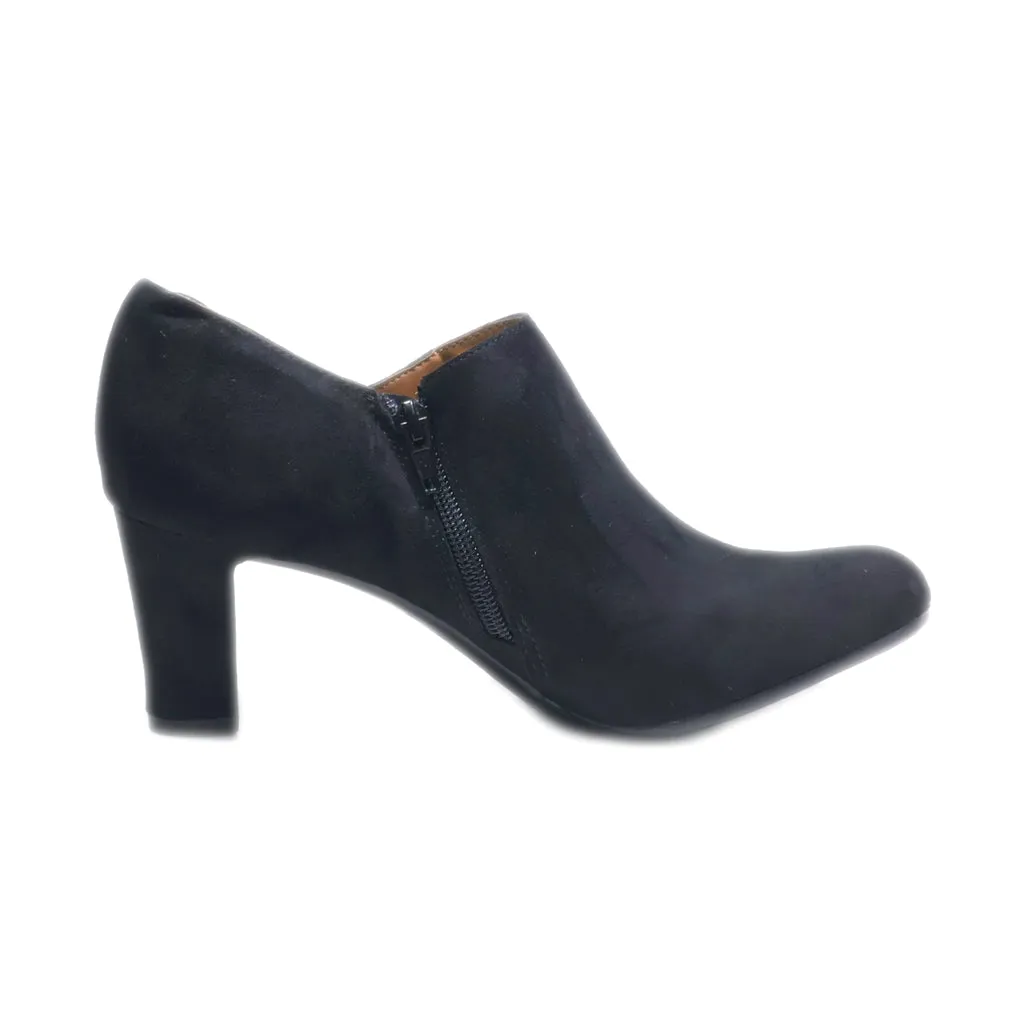 Graceland High-Heel Shoes Fabric Black Colour For Women