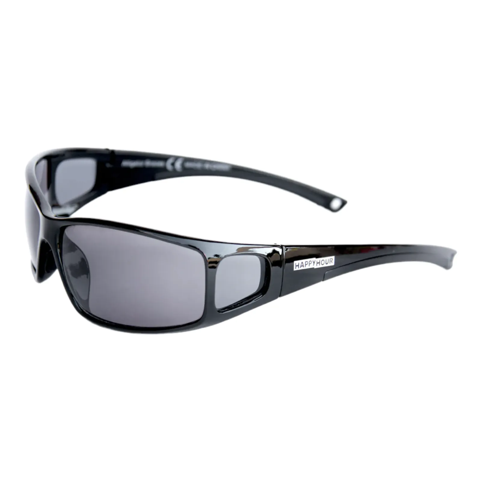 Happy Hour Shades | Alligator Braces | Gloss Black | Black Lens | Leabres