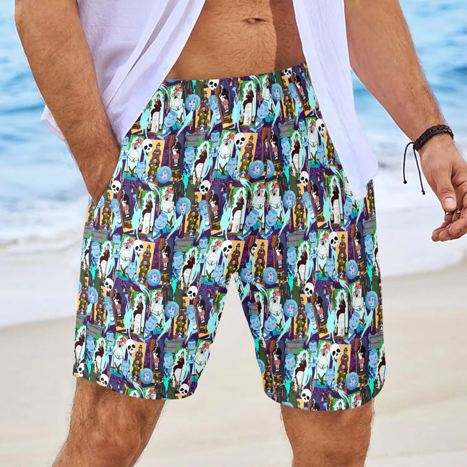 Haunted Mansion Favorites Men's Swim Trunks Swimsuit