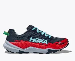 Hoka Mens Torrent 4 Trail Shoe -Grey/Red