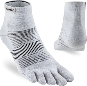 Injinji Men&#x27;s Run Lightweight Mini-Crew Grey | Buy Injinji Men&#x27;s Run Lightweight Mini-Crew Grey here | Outnorth