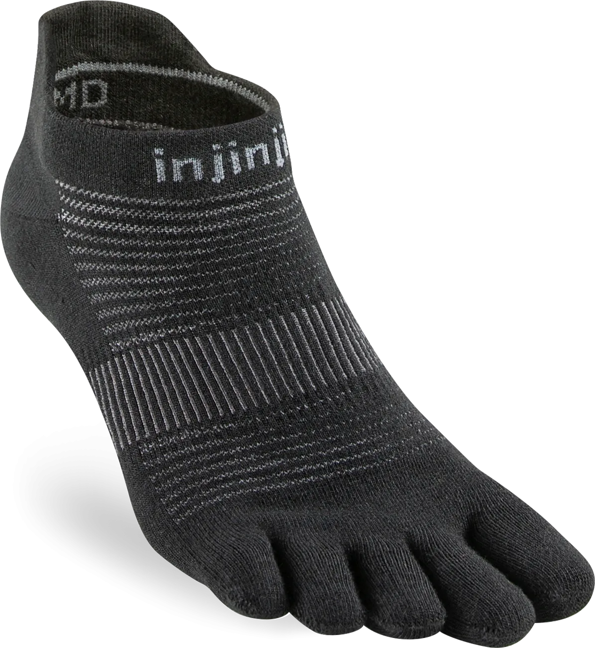 Injinji Men&#x27;s Run Lightweight No-Show Black | Buy Injinji Men&#x27;s Run Lightweight No-Show Black here | Outnorth