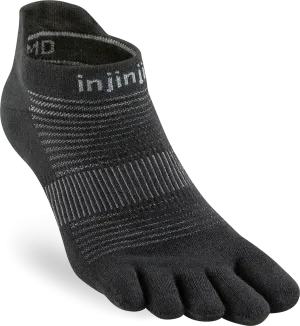 Injinji Men&#x27;s Run Lightweight No-Show Black | Buy Injinji Men&#x27;s Run Lightweight No-Show Black here | Outnorth