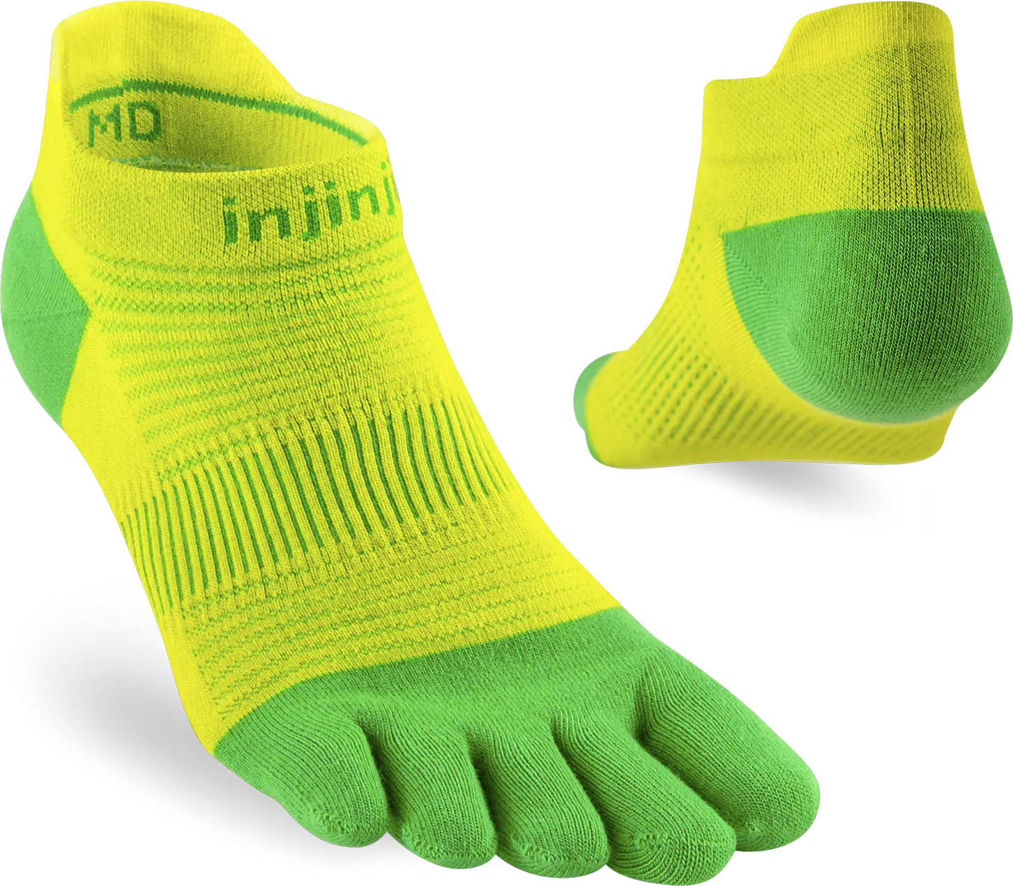 Injinji Men&#x27;s Run Lightweight No-Show Clover | Buy Injinji Men&#x27;s Run Lightweight No-Show Clover here | Outnorth