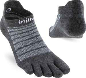 Injinji Men&#x27;s Run Lightweight No-Show Wool Slate | Buy Injinji Men&#x27;s Run Lightweight No-Show Wool Slate here | Outnorth