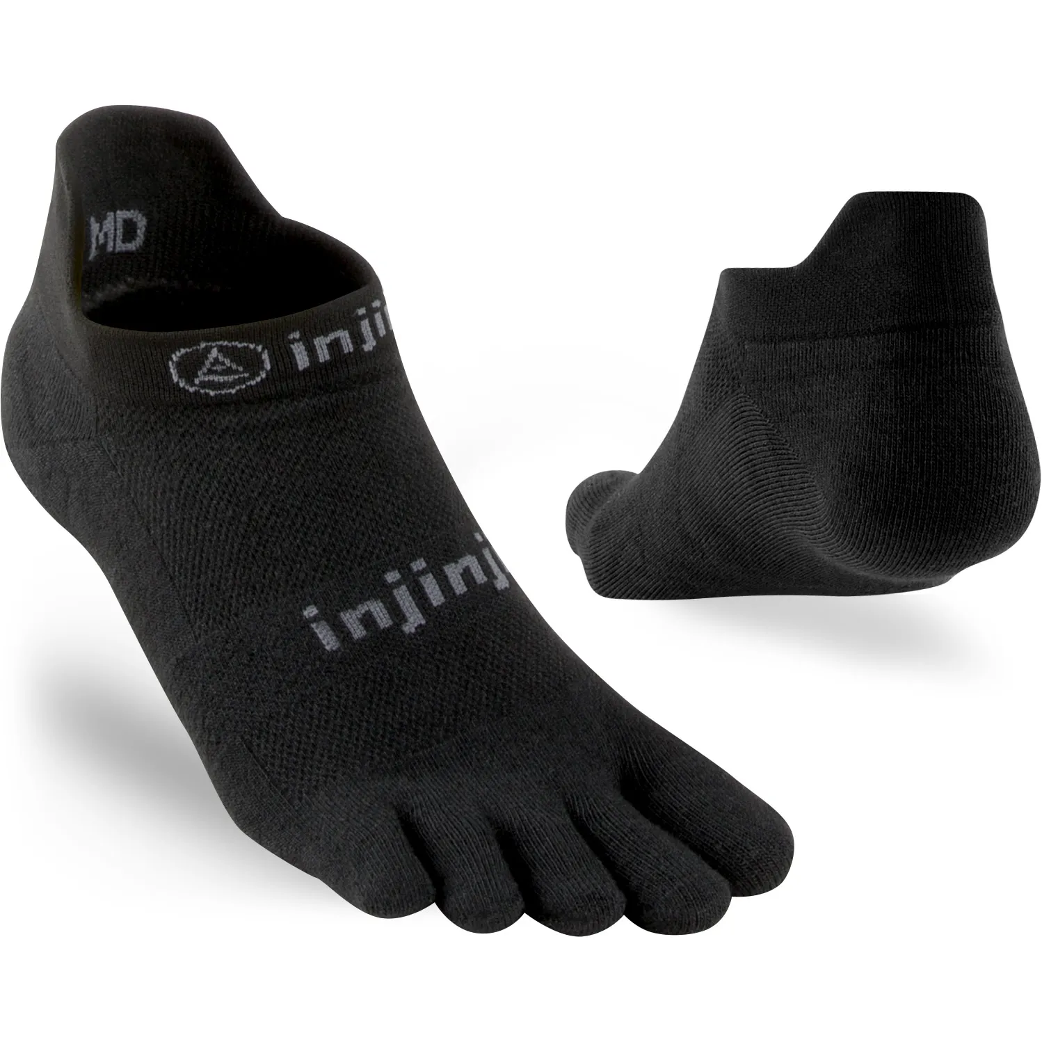 Injinji Run Lightweight No-Show Black | Buy Injinji Run Lightweight No-Show Black here | Outnorth