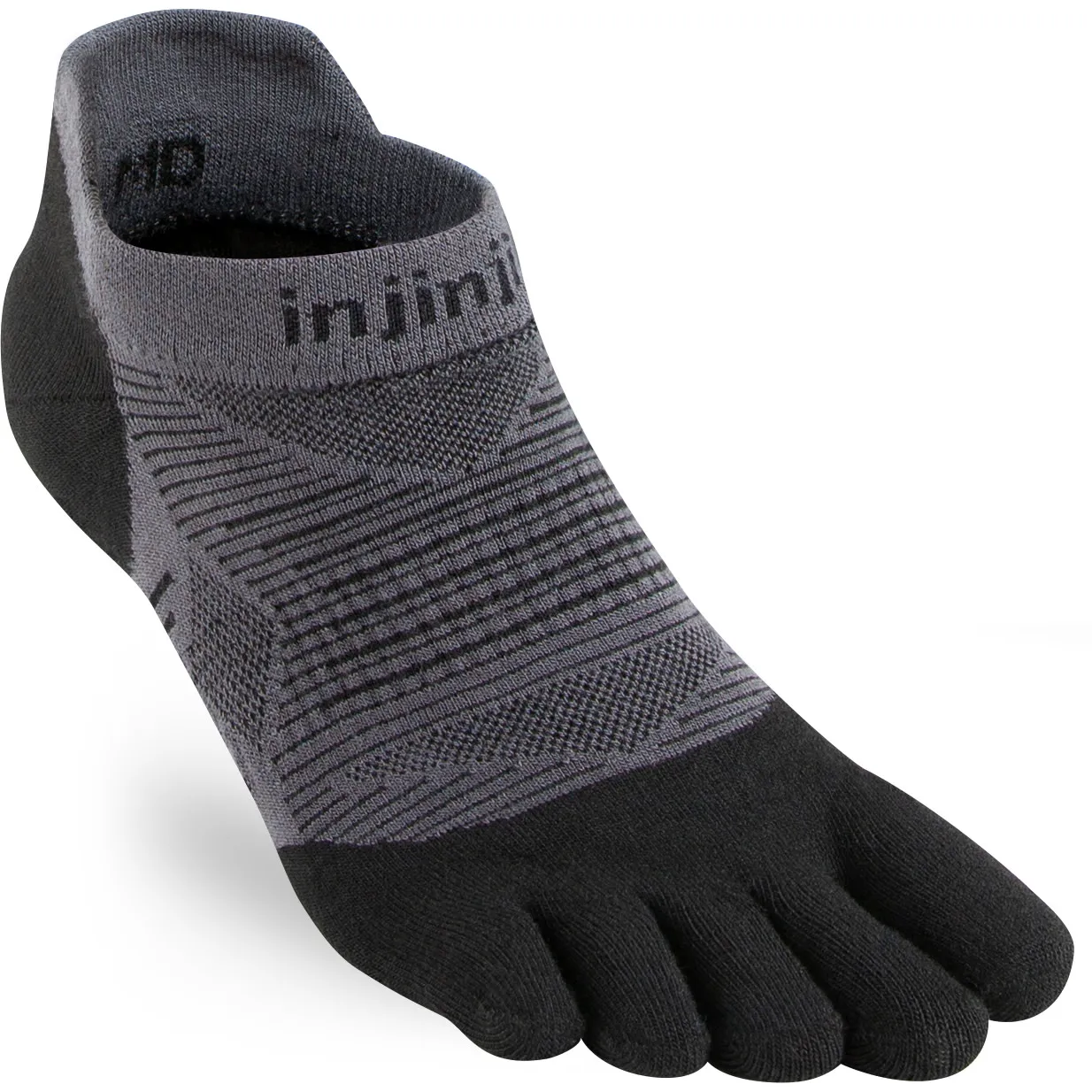 Injinji Run Lightweight No-Show Black | Buy Injinji Run Lightweight No-Show Black here | Outnorth