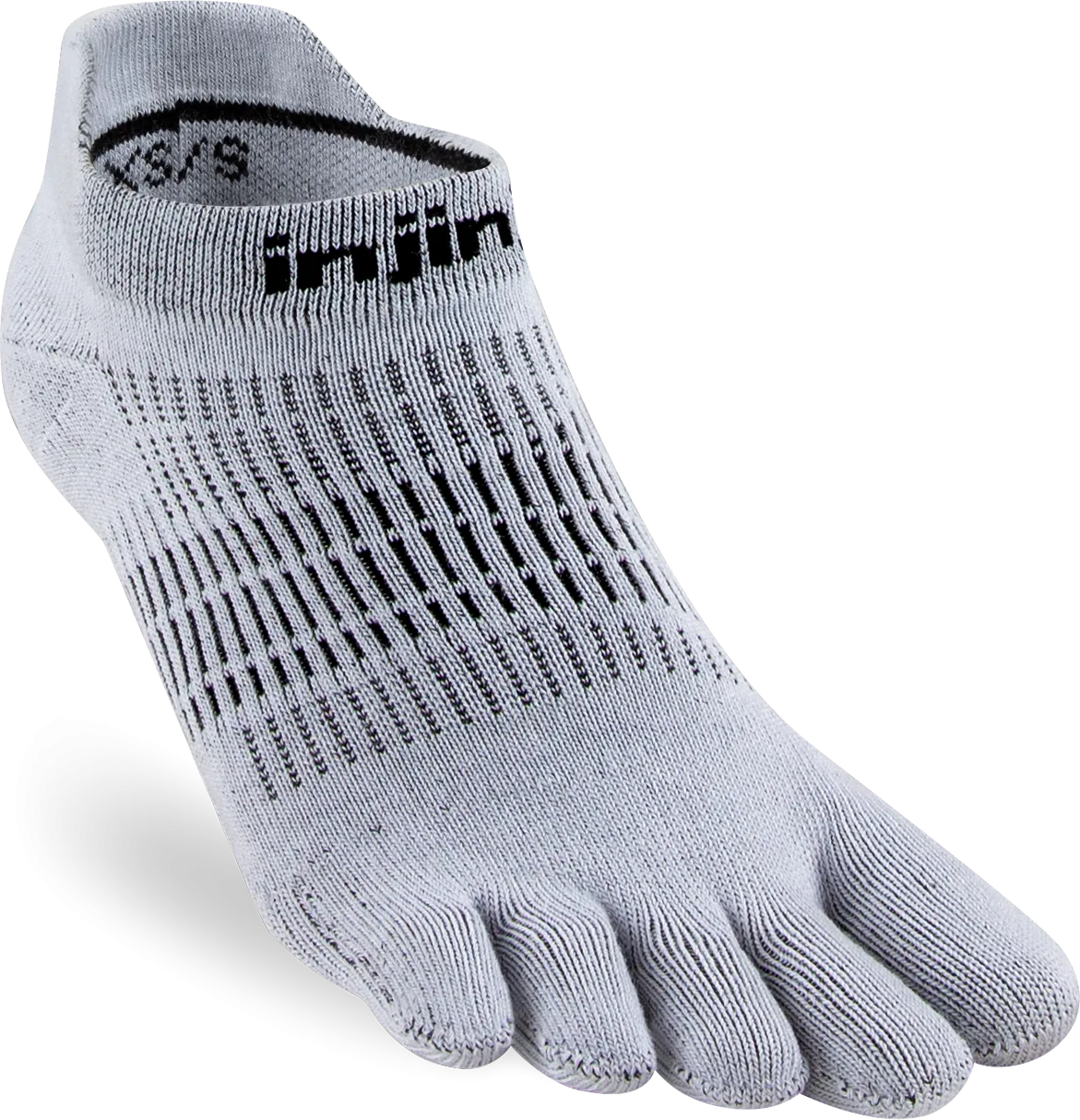 Injinji Women&#x27;s Run Lightweight No-Show Grey | Buy Injinji Women&#x27;s Run Lightweight No-Show Grey here | Outnorth