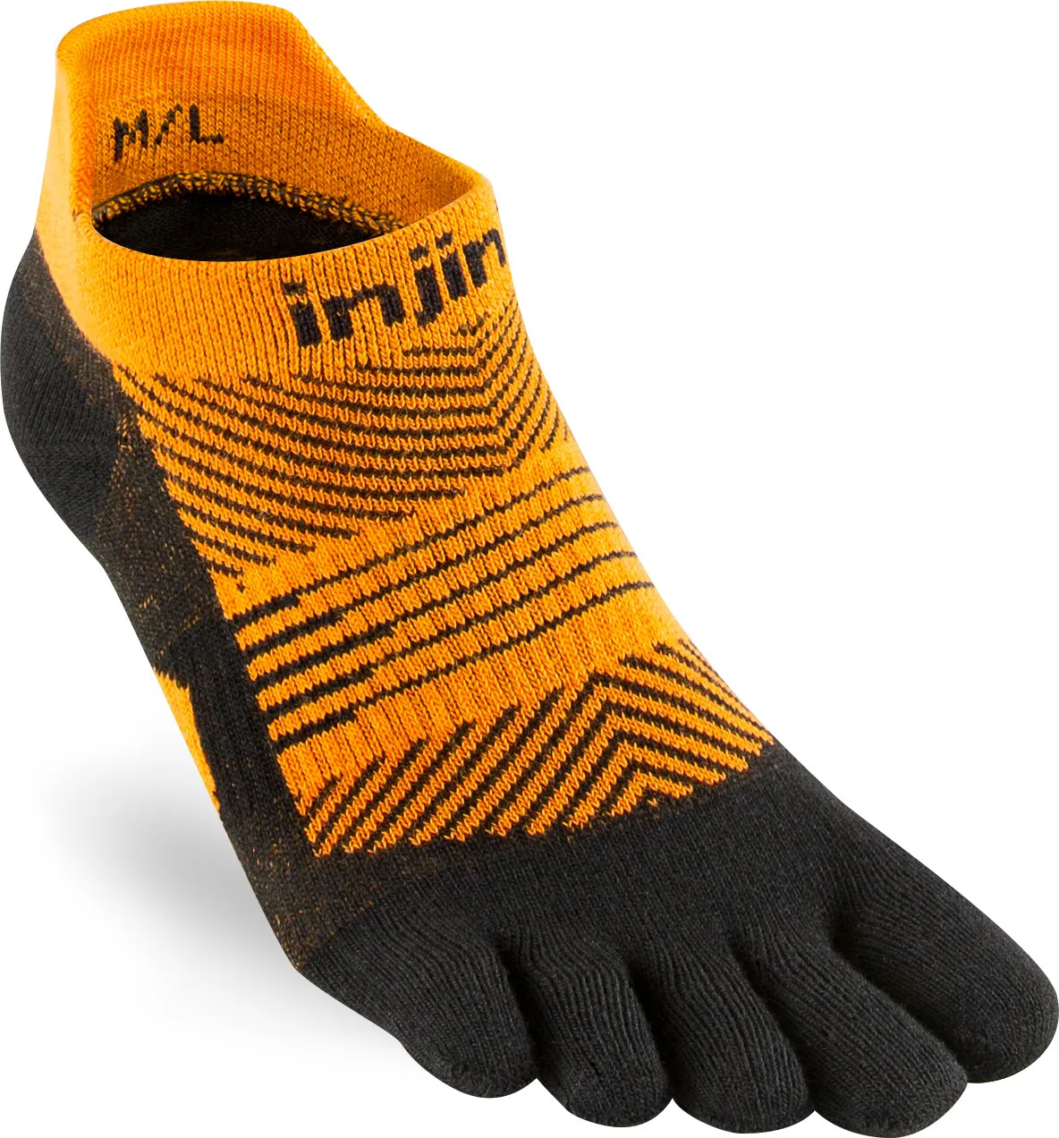 Injinji Women&#x27;s Run Lightweight No-Show Tiger | Buy Injinji Women&#x27;s Run Lightweight No-Show Tiger here | Outnorth